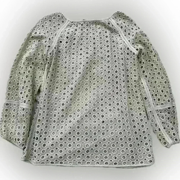 Carlisle tan eye lit long sleeve top size 10 neutral color - Picture 2 of 4